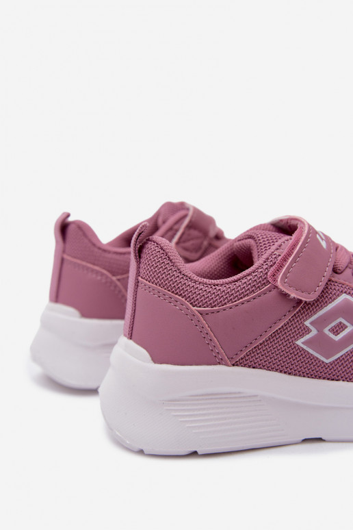 Ténis infantis com velcro LOTTO SOBRIO 2601570K rosas