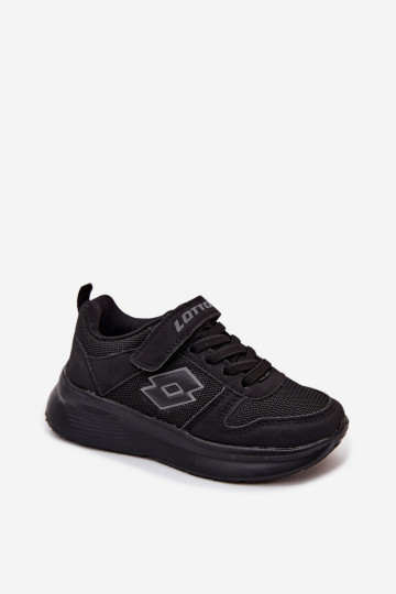 Ténis infantis com velcro LOTTO SOBRIO 2601571K pretos