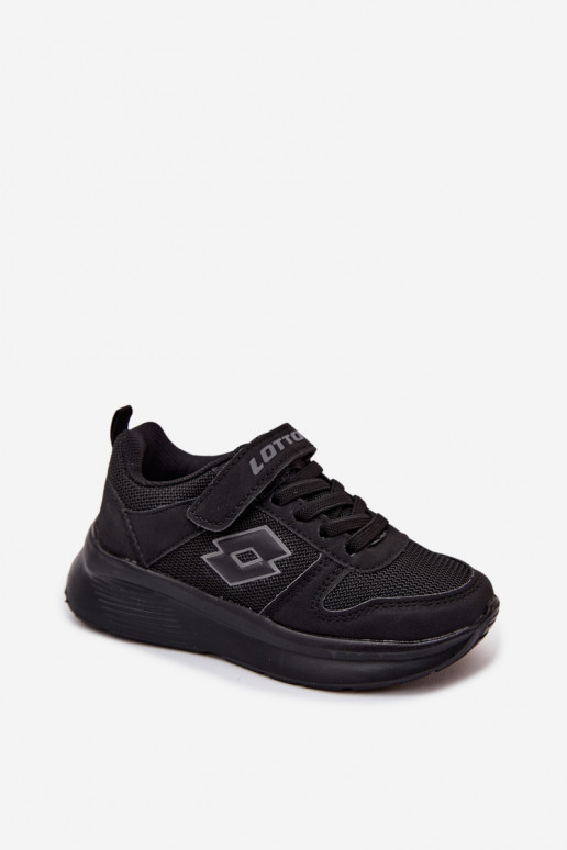 Ténis infantis com velcro LOTTO SOBRIO 2601571K pretos