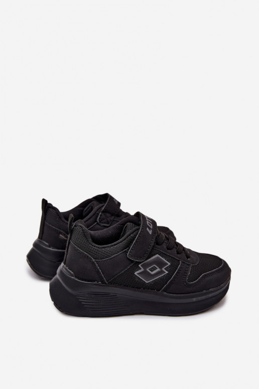 Ténis infantis com velcro LOTTO SOBRIO 2601571K pretos