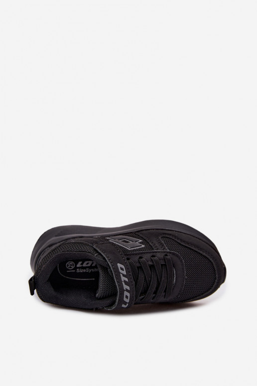 Ténis infantis com velcro LOTTO SOBRIO 2601571K pretos