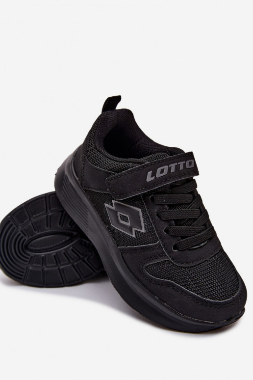 Ténis infantis com velcro LOTTO SOBRIO 2601571K pretos