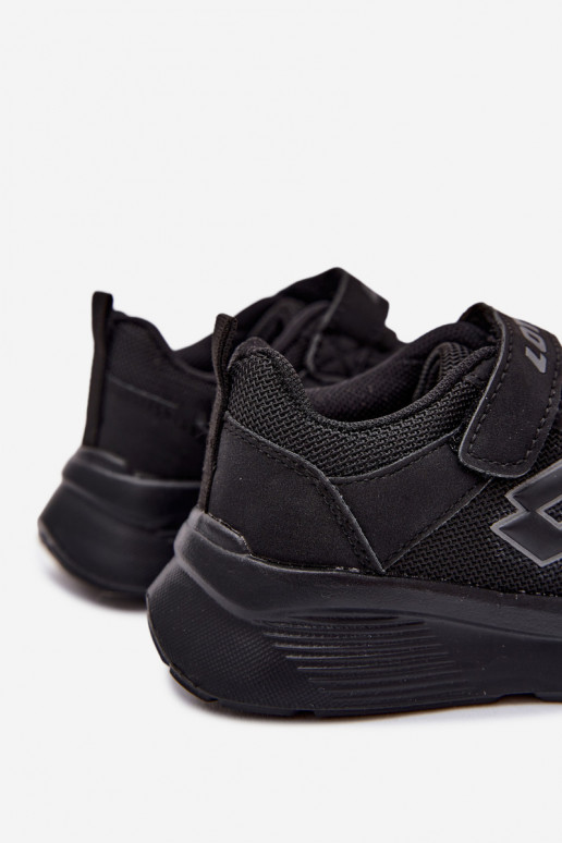 Ténis infantis com velcro LOTTO SOBRIO 2601571K pretos