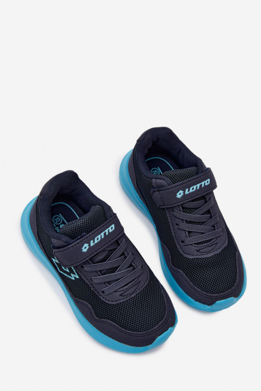 Ténis infantis com velcro LOTTO 2600002K CONNEECT azul escuro