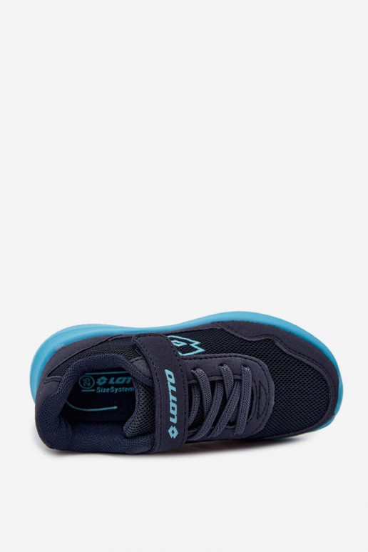 Ténis infantis com velcro LOTTO 2600002K CONNEECT azul escuro