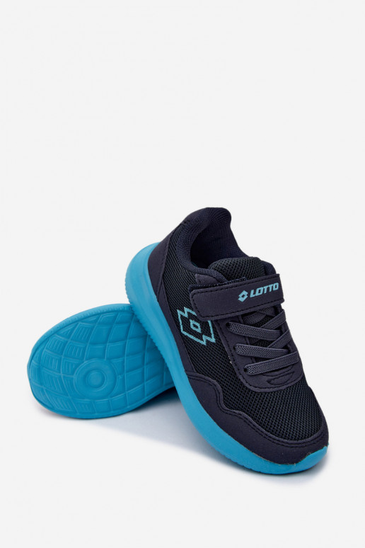 Ténis infantis com velcro LOTTO 2600002K CONNEECT azul escuro