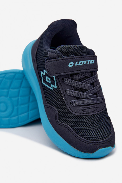 Ténis infantis com velcro LOTTO 2600002K CONNEECT azul escuro