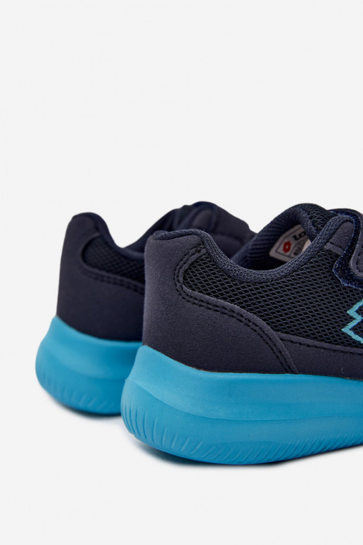 Ténis infantis com velcro LOTTO 2600002K CONNEECT azul escuro
