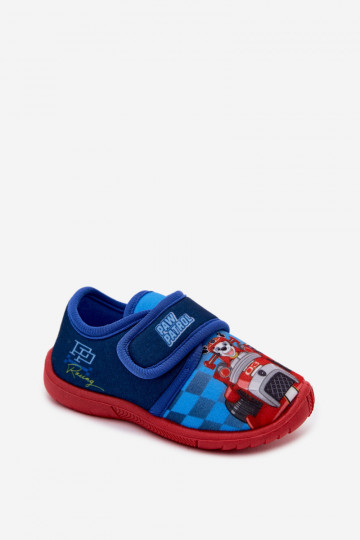 Chinelos infantis com velcro PAW Patrol azul escuro
