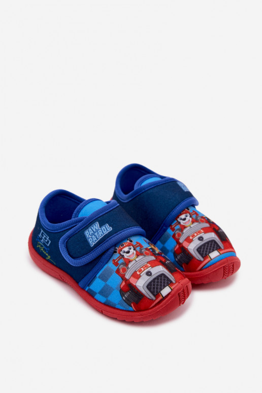Chinelos infantis com velcro PAW Patrol azul escuro