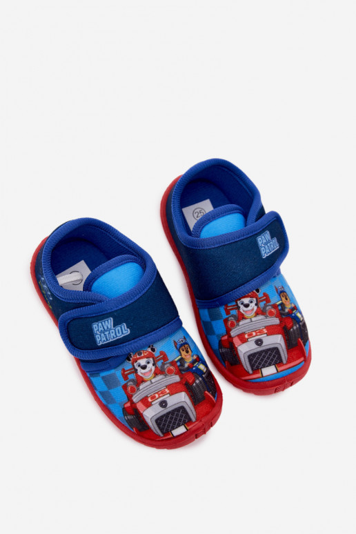 Chinelos infantis com velcro PAW Patrol azul escuro