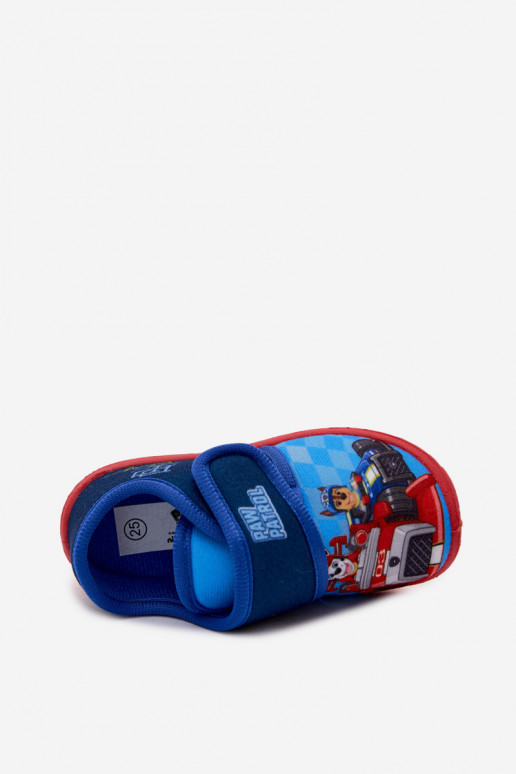Chinelos infantis com velcro PAW Patrol azul escuro