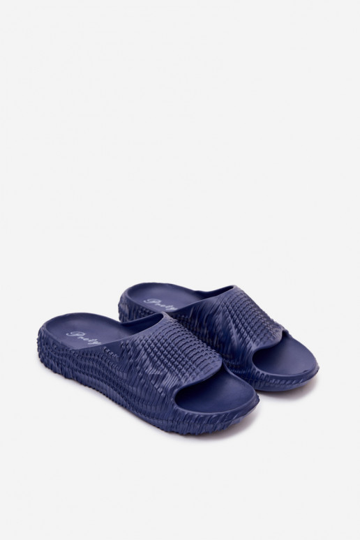 Chinelos leves azul escuro para homens Hilda