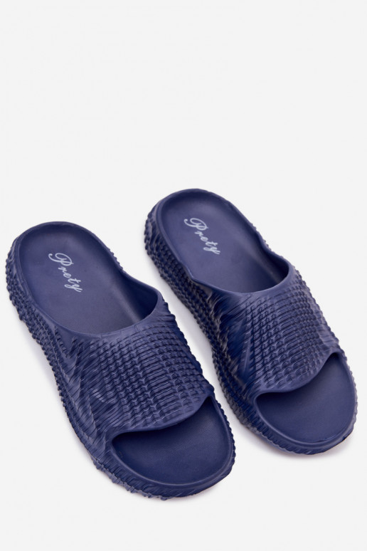 Chinelos leves azul escuro para homens Hilda