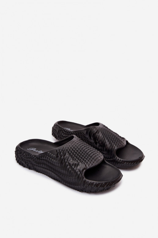 Chinelos leves pretos para homens Hilda