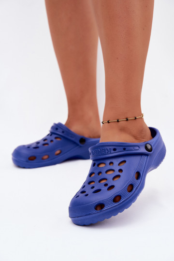 Tamancos leves azul escuro para mulheres Parker 2