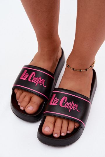 Chinelos pretos femininos com plataforma Lee Cooper 2