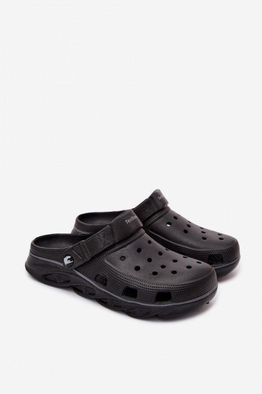 Chinelos leves pretos masculinos Leoniel