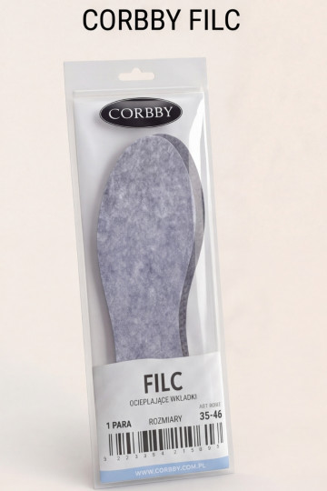 Corby FILC | Palmilhas antiderrapantes com aquecimento de feltro