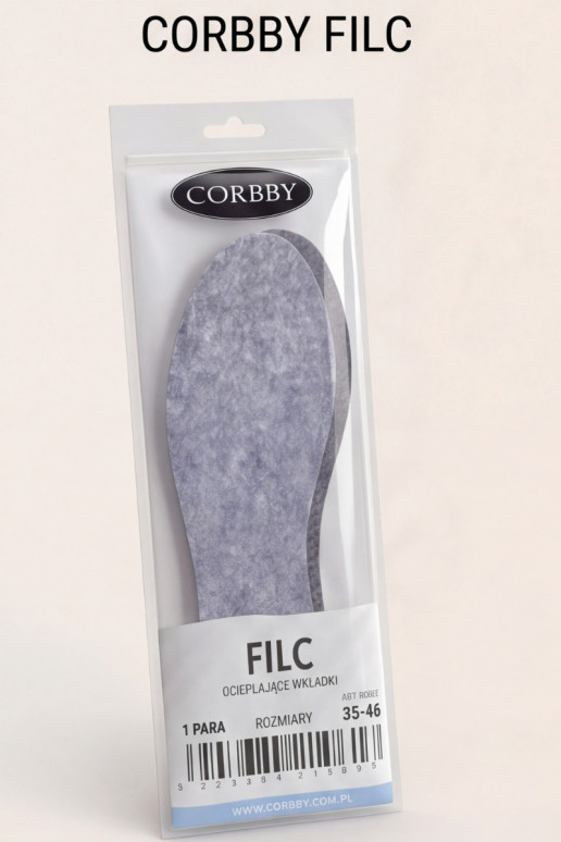 Corby FILC | Palmilhas antiderrapantes com aquecimento de feltro