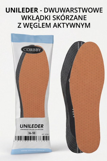 CORBBY UNILEDER palmilhas universais de couro 2