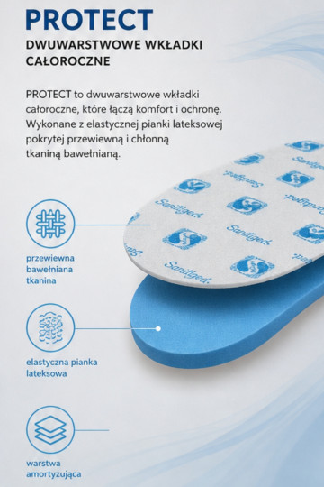 Palmilhas Corbby PROTECT com agente antibacteriano 2