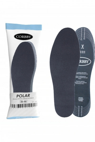 Palmilhas aquecidas Corbby POLAR com carbono ativo