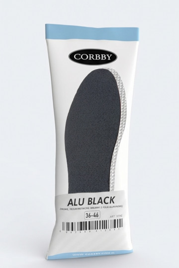 Corbby ALU BLACK Palmilhas de três camadas com folha de alumínio