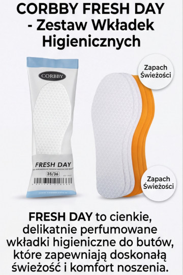 Palmilhas Corbby Fresh Day 3 pares 2