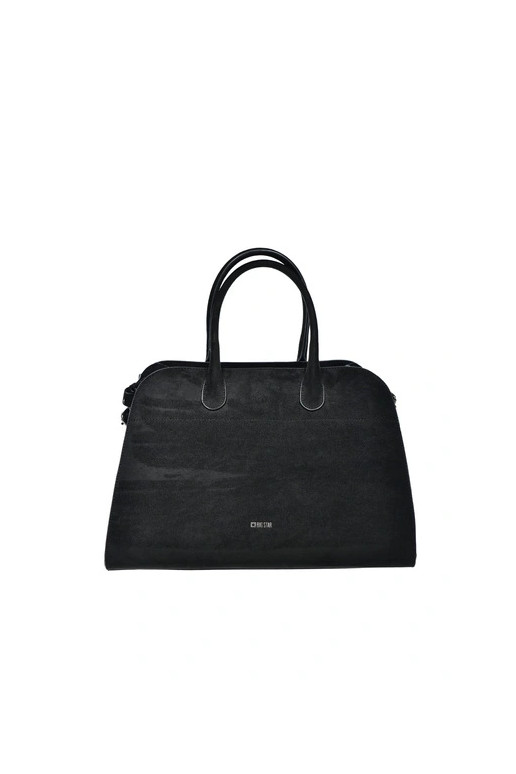 Bolsa feminina preta em camurça ecológica Big Star SS574007