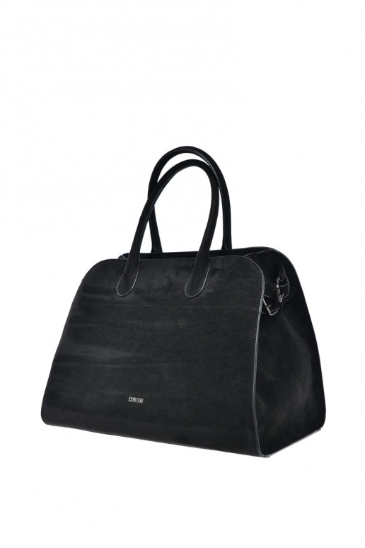Bolsa feminina preta em camurça ecológica Big Star SS574007