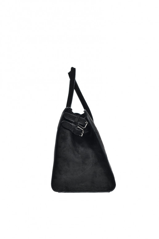 Bolsa feminina preta em camurça ecológica Big Star SS574007