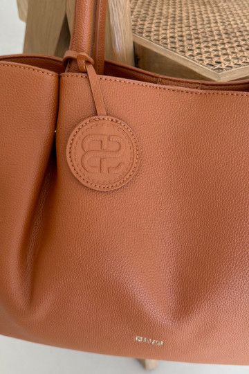 Grande bolsa marrom feminina Big Star SS574006 2