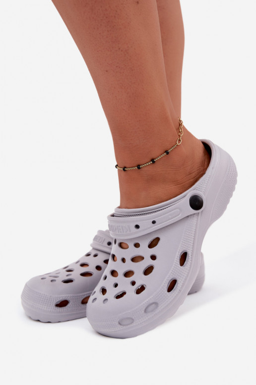 Tamancos leves cinzentos para mulheres Parker