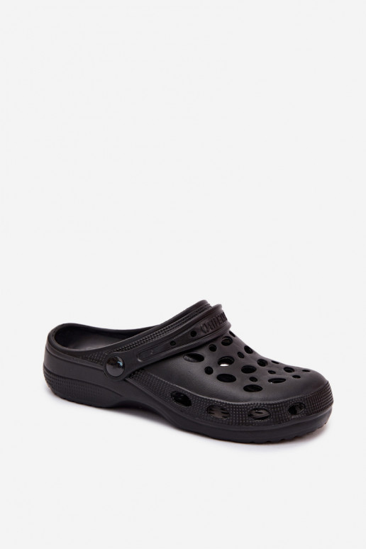 Tamancos leves pretos para mulheres Parker