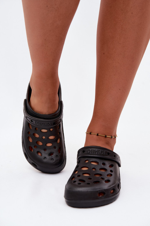 Tamancos leves pretos para mulheres Parker