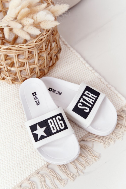 Chinelos Infantis Big Star DD374151 Brancos