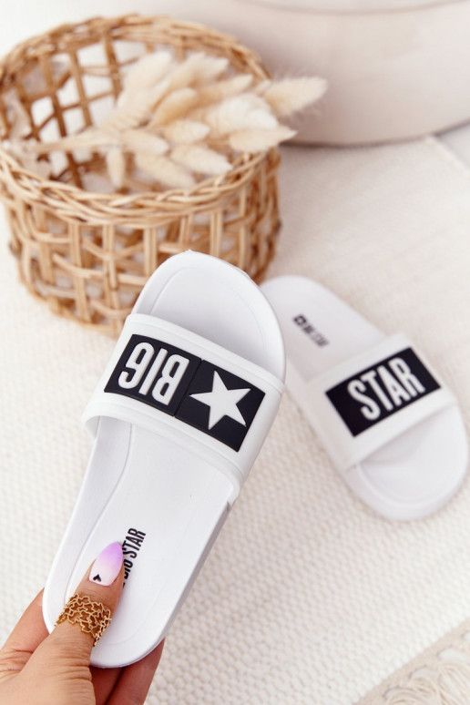 Chinelos Infantis Big Star DD374151 Brancos