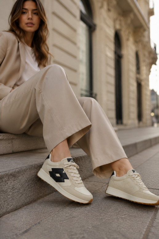 Ténis femininos LOTTO 2401930U CALENTO em branco suave
