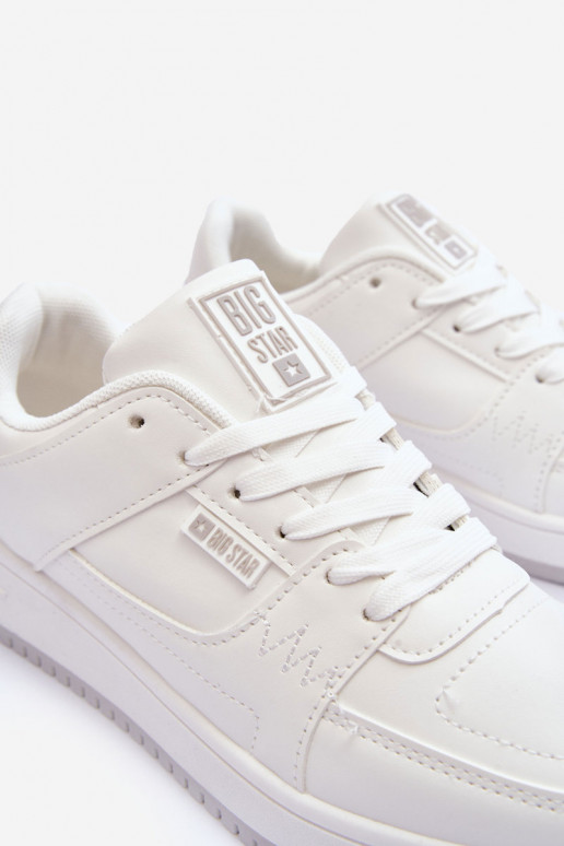 Tênis esportivos femininos Big Star MM274354 na cor branca