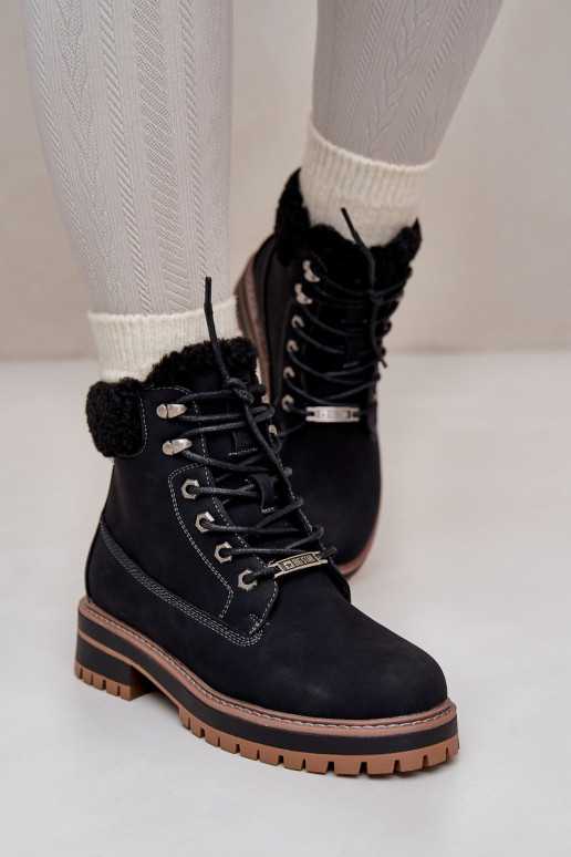 Botas femininas isoladas na cor preta Big Star OO274A287
