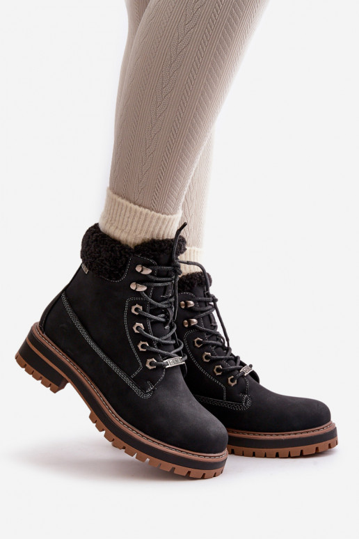 Botas femininas isoladas na cor preta Big Star OO274A287