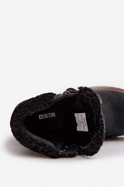 Botas femininas isoladas na cor preta Big Star OO274A287