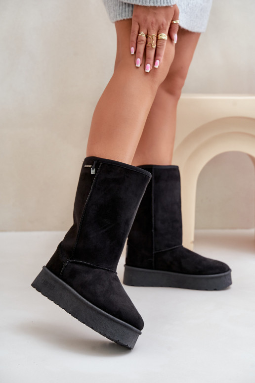 Botas de neve altas pretas com plataforma Big Star OO274895