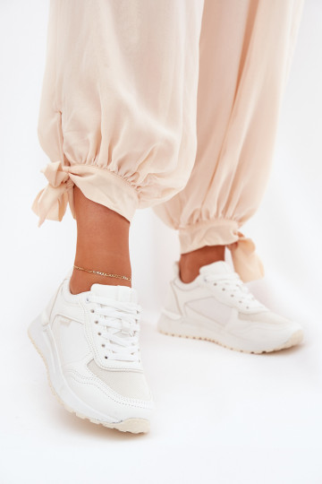Ténis femininos em branco Laaksona