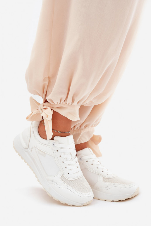 Ténis femininos em branco Laaksona
