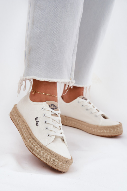 sapatos casuais Lee Cooper LCIN-25-44-3217 brancos
