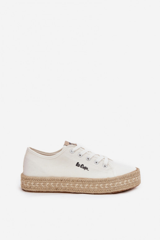 sapatos casuais Lee Cooper LCIN-25-44-3217 brancos