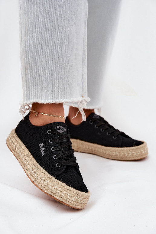 sapatos casuais pretos Lee Cooper LCIN-25-44-3216