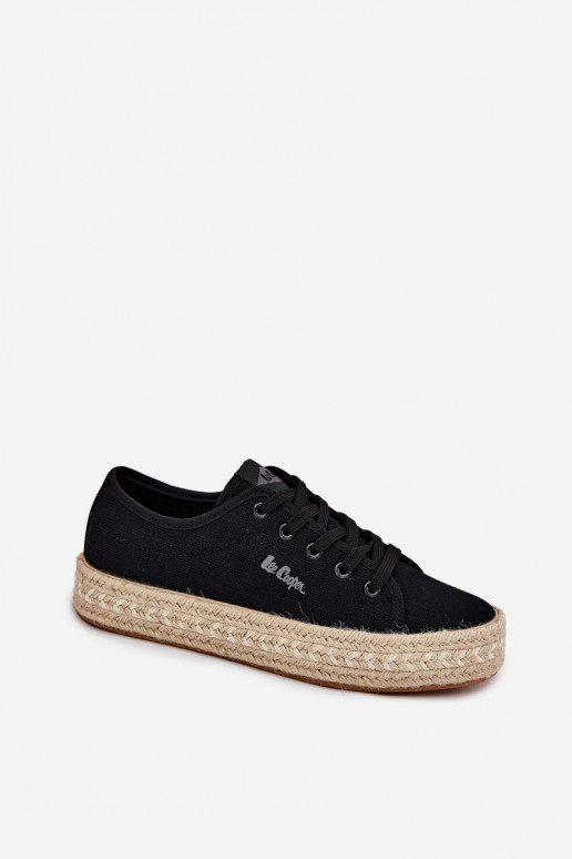 sapatos casuais pretos Lee Cooper LCIN-25-44-3216